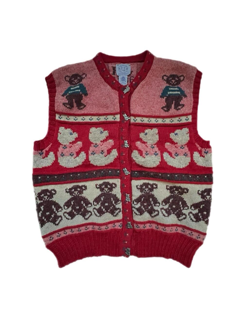 Rare Vintage Blueberry Woolens (SB 1986) 100% Wool Sweater Vest - Medium
